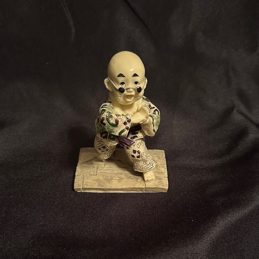 Kitschy Funky Karate Monk Figurine